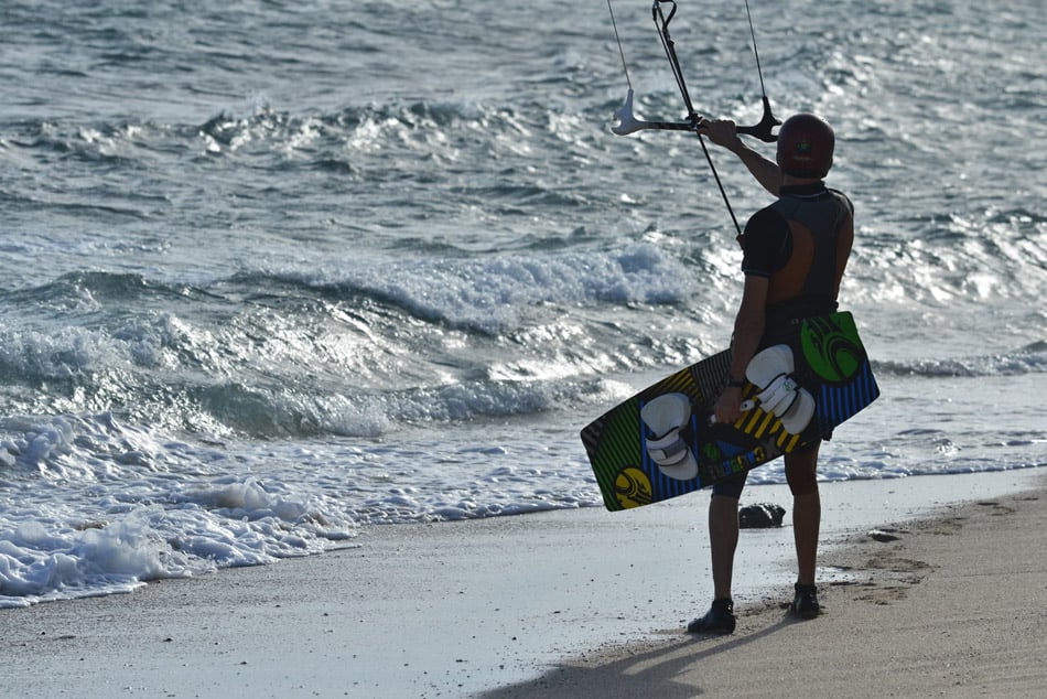 Vue sur lagon pour les kite' de Saint-Pierre