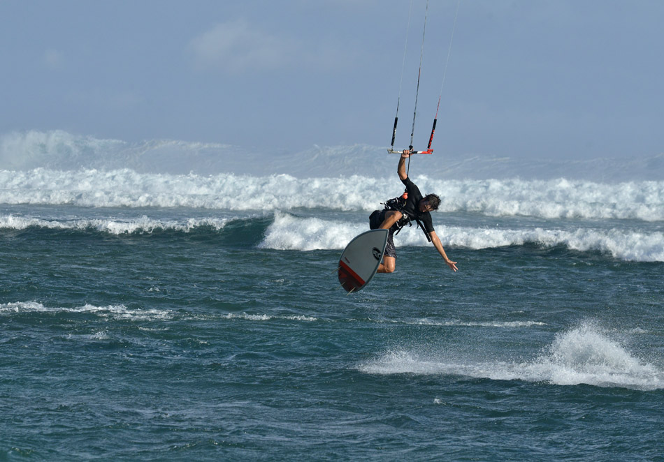 Vue sur lagon pour les kite' de Saint-Pierre
