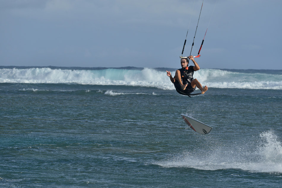 Vue sur lagon pour les kite' de Saint-Pierre