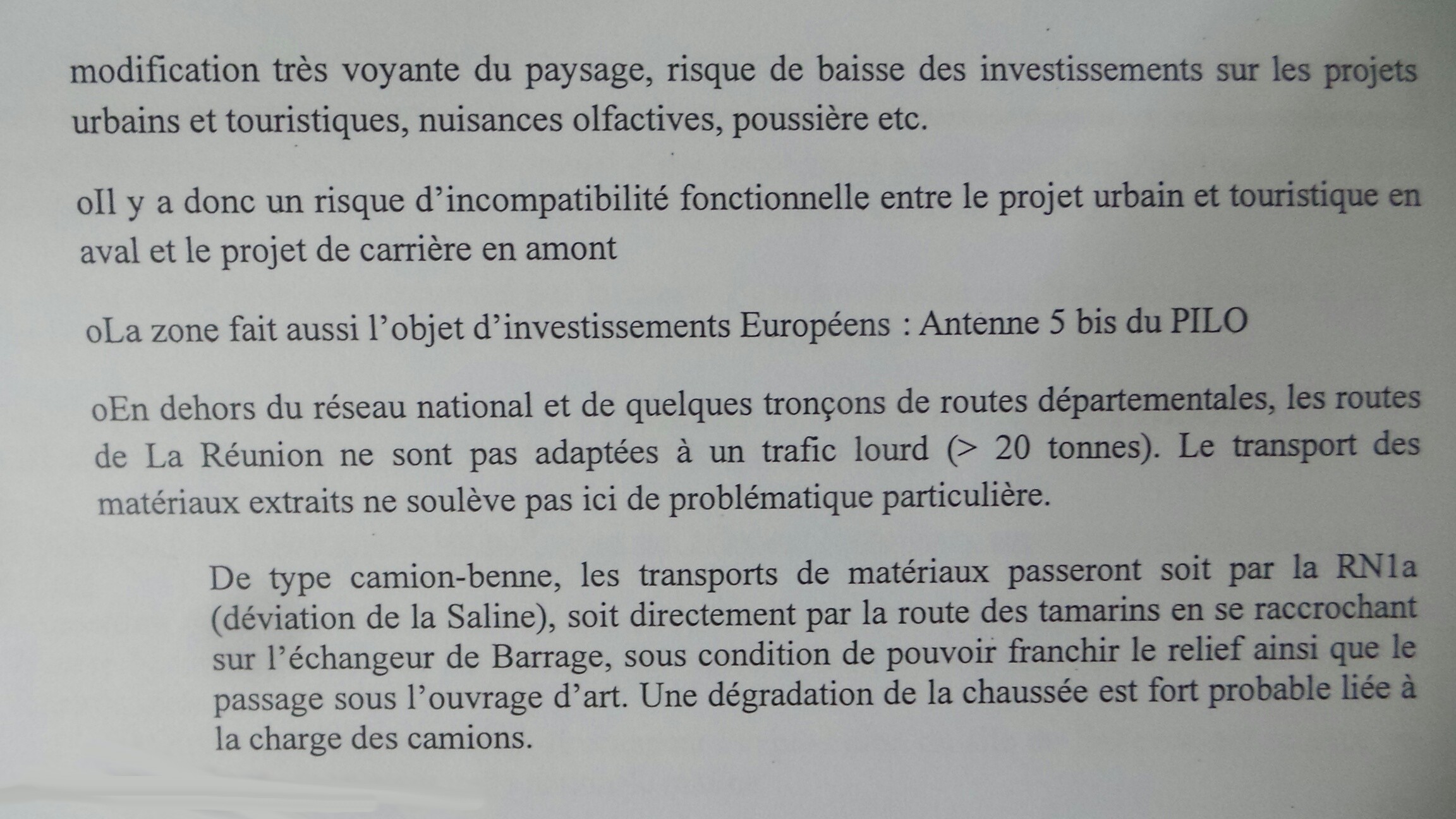 Bello ne laisse pas passer un projet de nouvelle carrière à St-Paul