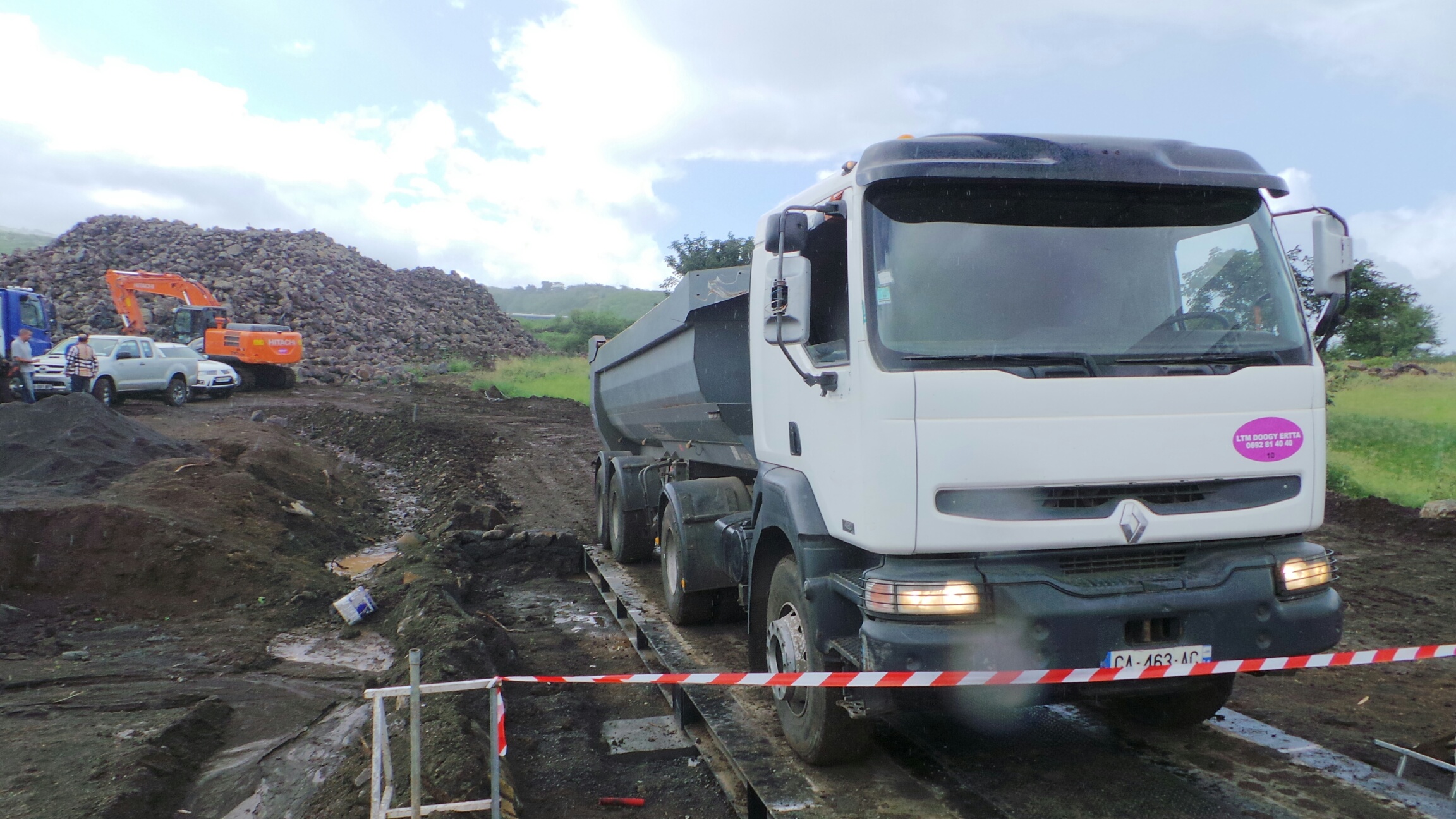 La plateforme d'andains de Saint-Leu libère son premier camion