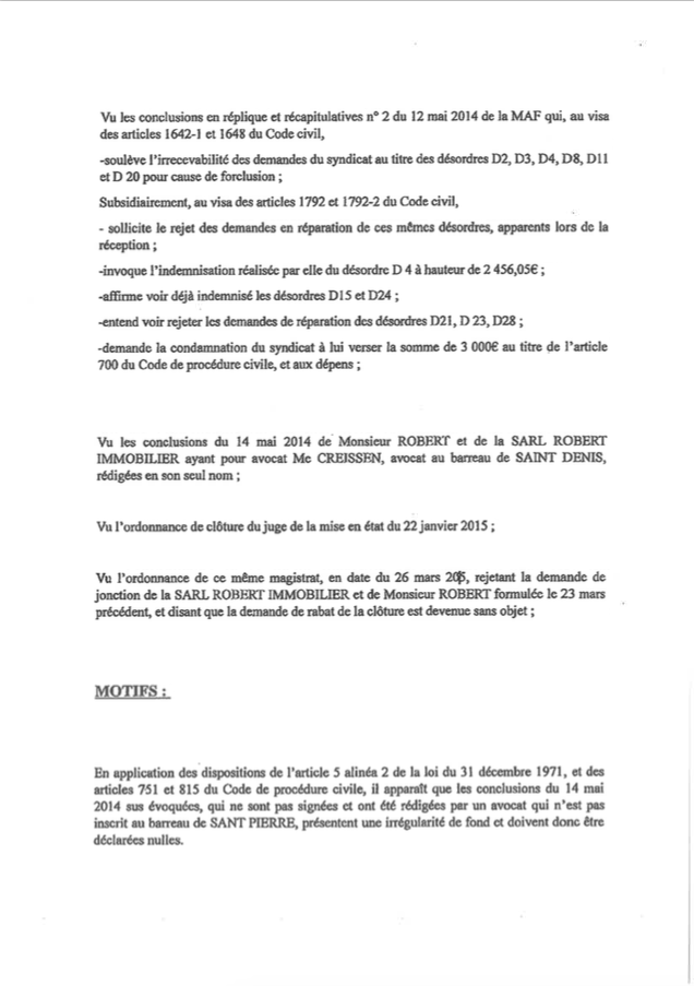 St-Louis : Thierry Robert condamné à 125.000€ pour malfaçons sur un immeuble