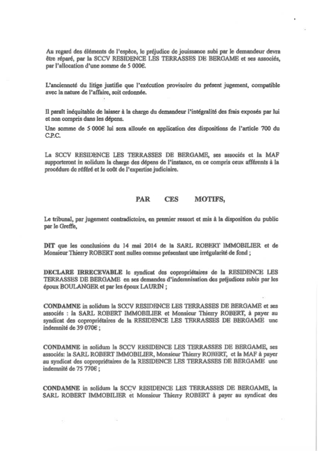 St-Louis : Thierry Robert condamné à 125.000€ pour malfaçons sur un immeuble