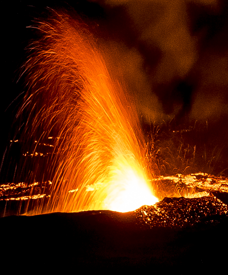 Volcan: Le trémor stable mais moins de fontaines de lave