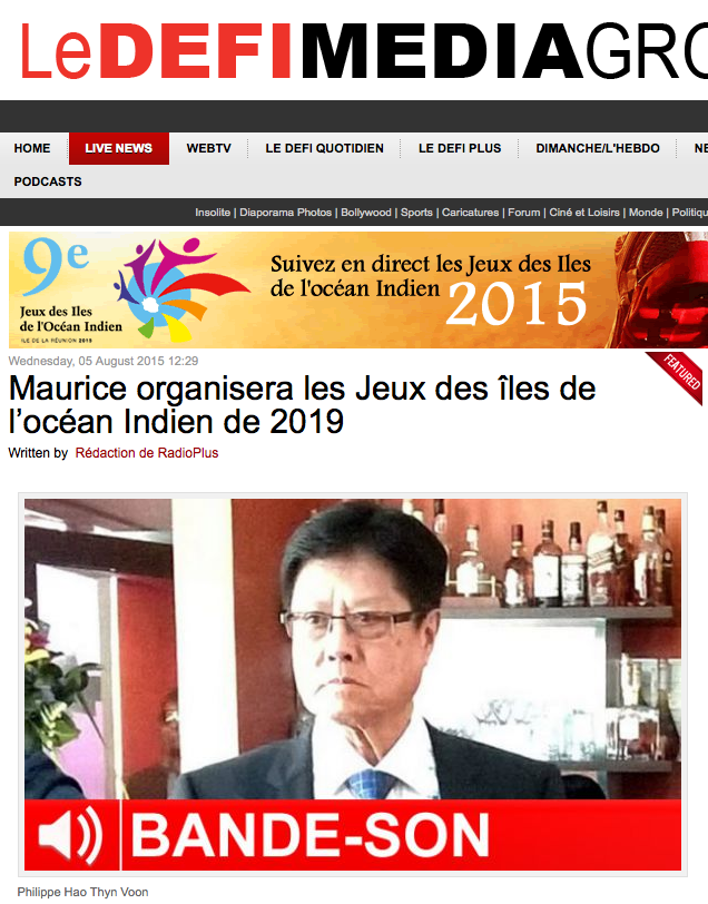 Le président du CIJ annonce que les prochains Jeux des Iles se tiendront à Maurice