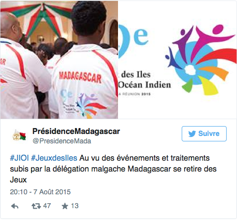 Après les Comores, Madagascar se retire des Jeux des Iles