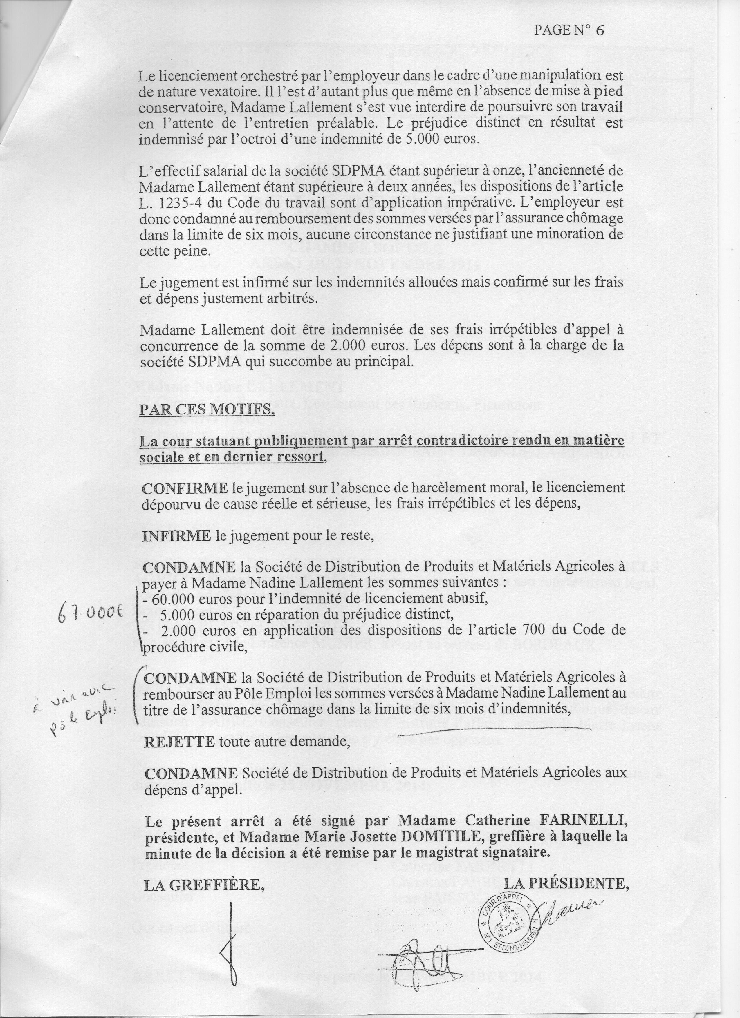 Fermes et Jardins condamné à 67.000€ pour licenciement sans cause réelle et sérieuse !