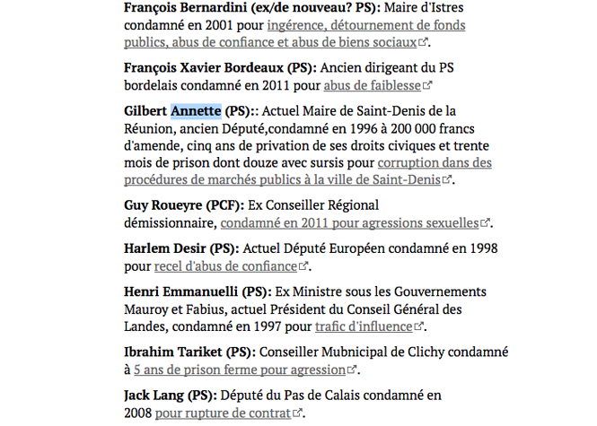 Quand Google laisse entendre que Gilbert Annette a été condamné pour pédophilie...