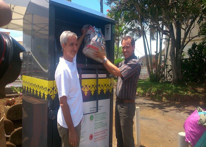 Petite-Île: Le maire et ses élus recyclent avec Ti Tang Récup