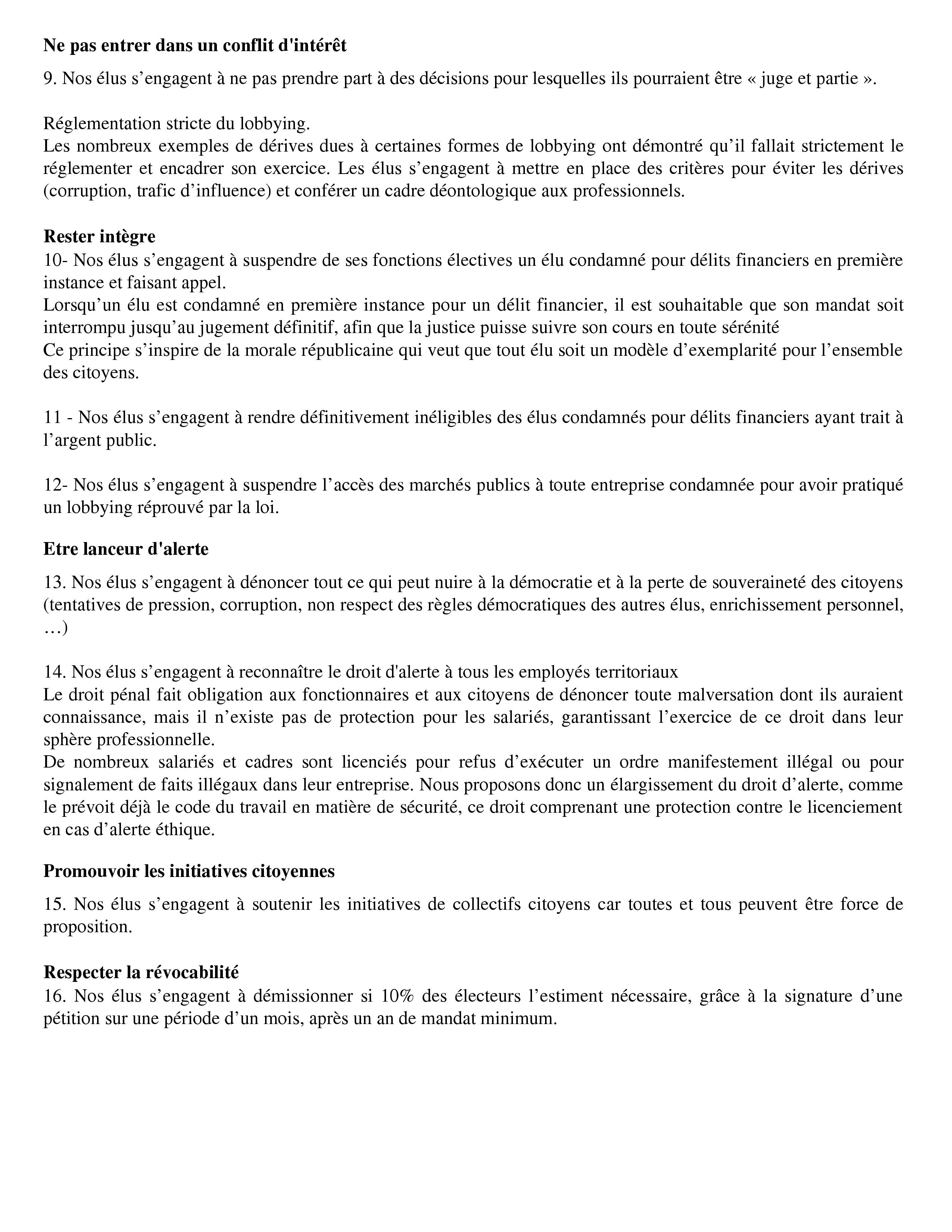 L’éthique en politique: Réunions publiques des Citoyens tirés au sort