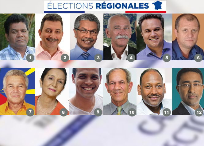 Les candidats à ces élections régionales 2015