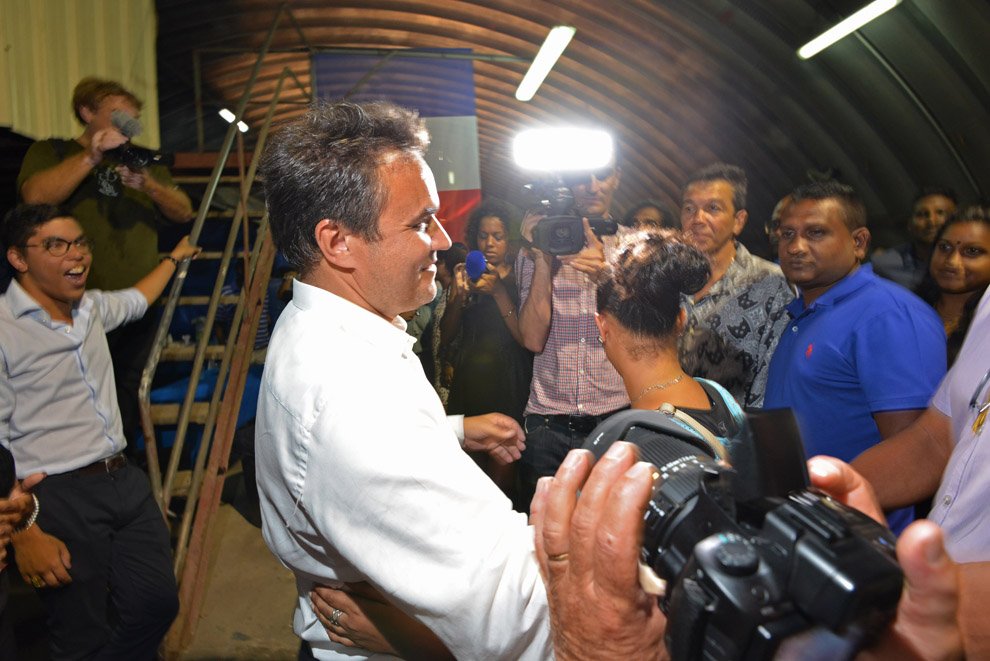 Retour images : Ambiance au QG de campagne de Didier Robert