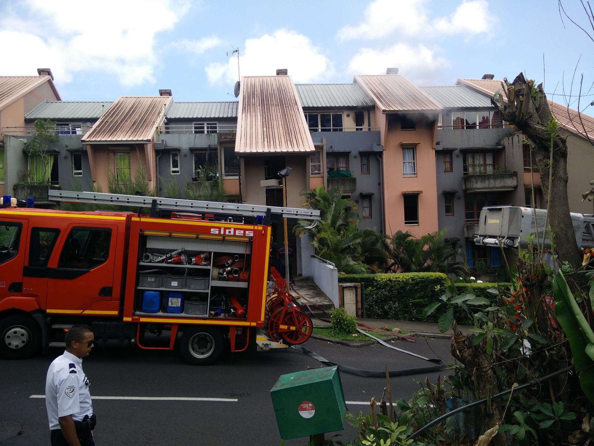 La Bretagne : Incendie dans un appartement au dernier étage