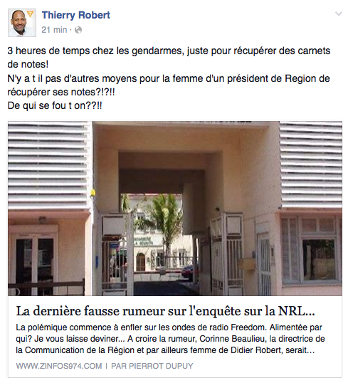 Affaire de la fausse rumeur : Thierry Robert et ses sbires sont décidément vraiment gros doigt...