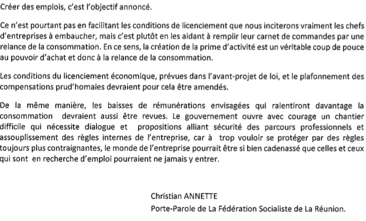 PS Réunion :