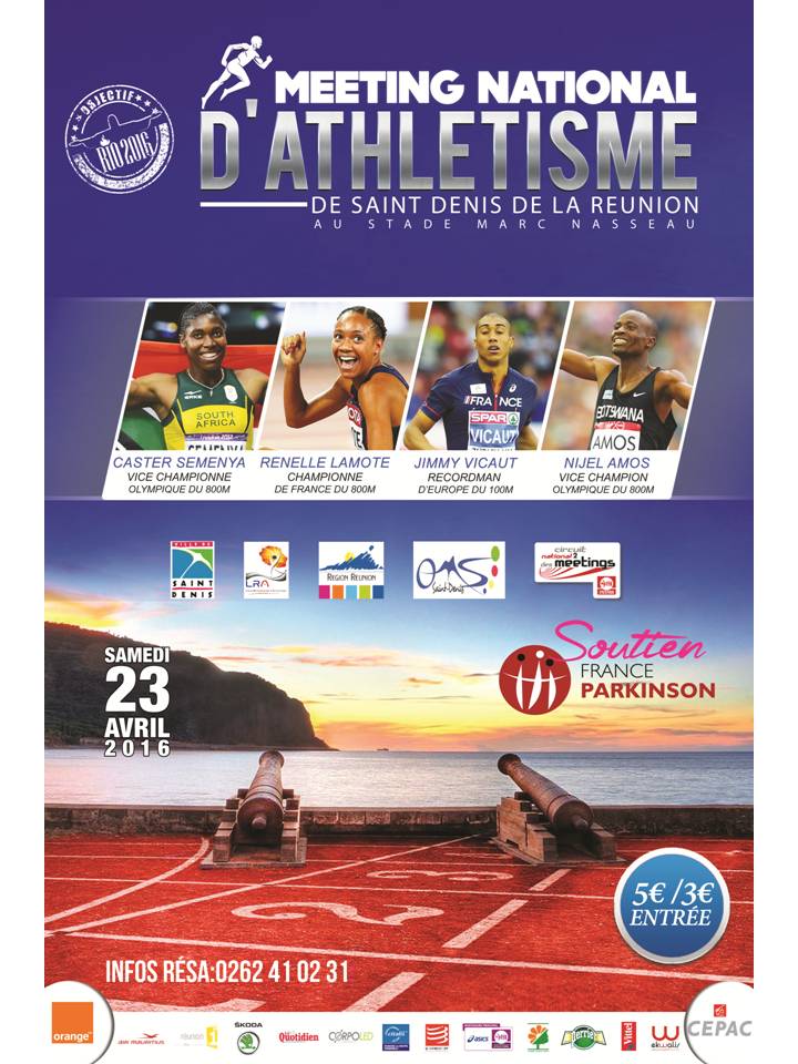 Objectif Rio lors du Meeting International d'Athlétisme de Saint-Denis