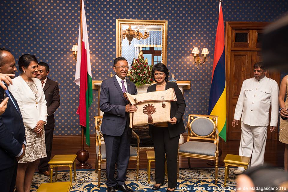 Le président malgache en visite officielle à Maurice