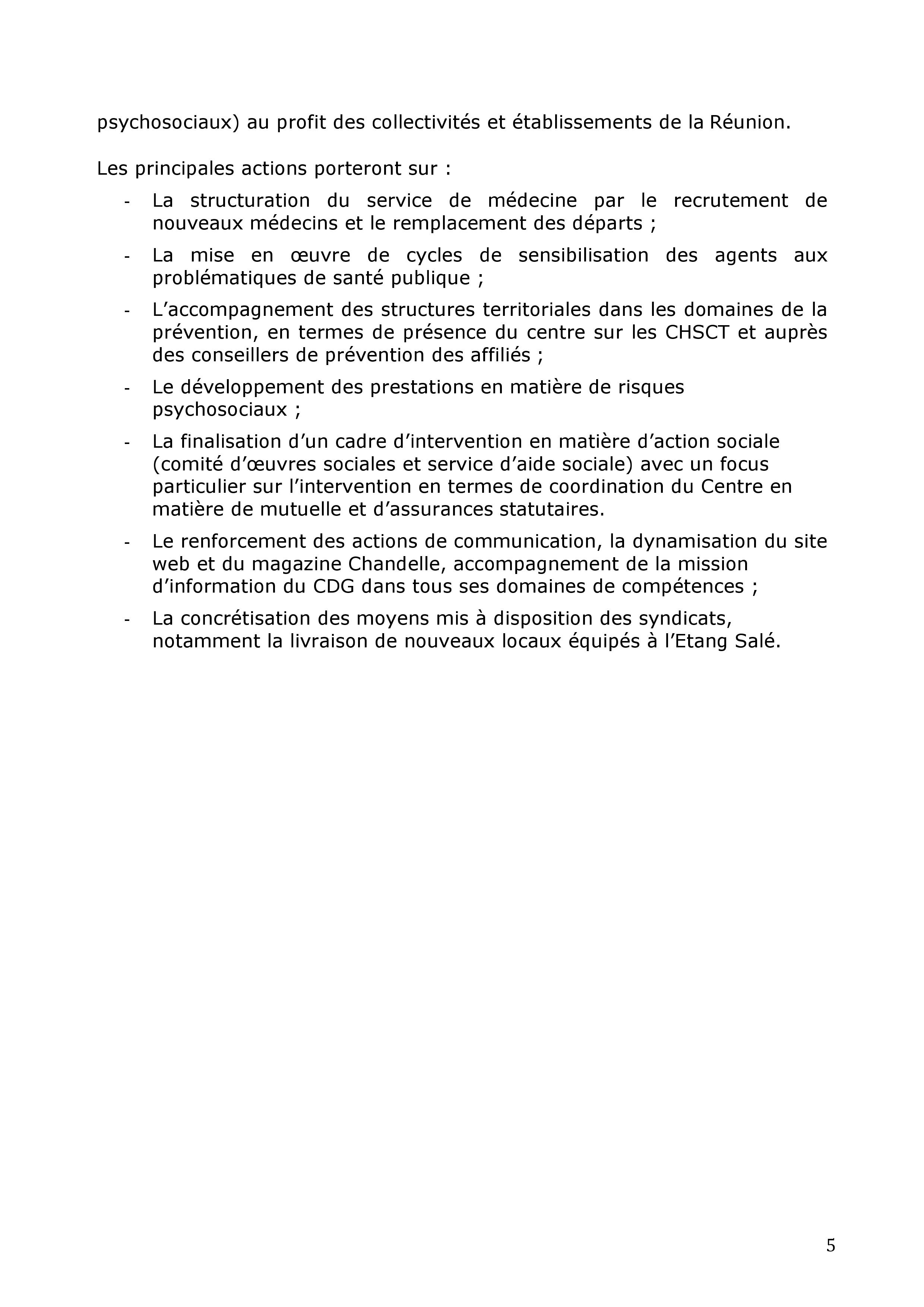 Vote du budget primitif du CDG pour l'année 2016