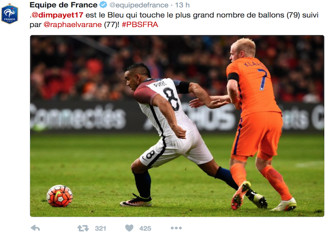 Equipe de France: Face aux Pays-Bas, Dimitri Payet a convaincu