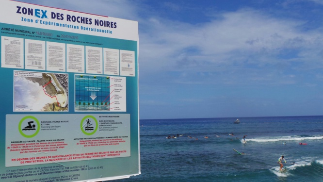 Boucan Canot et Roches Noires: Baignade et activités nautiques interdites