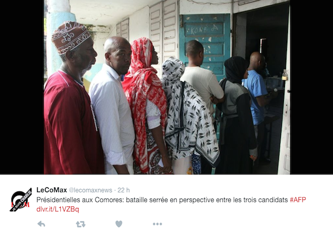 Présidentielles aux Comores: Un deuxième tour sous tension à Anjouan et Mohéli