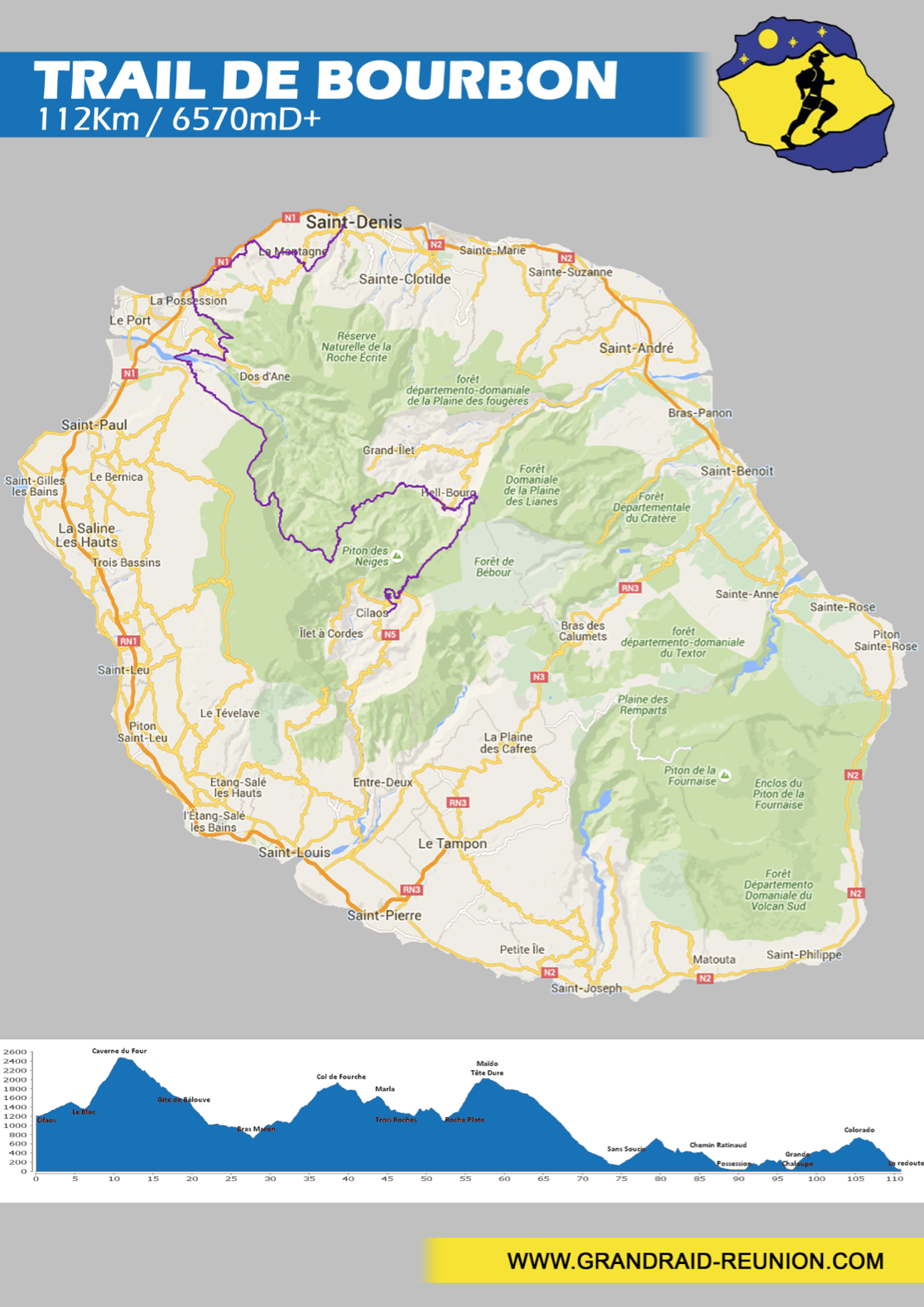 Le parcours des trois courses du Grand Raid dévoilé