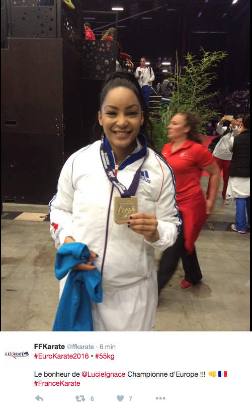Lucie Ignace : une Réunionnaise championne d’Europe de karaté