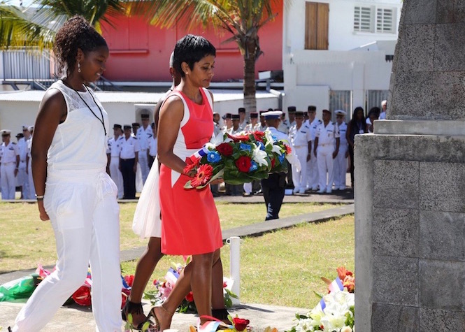 Ericka Bareigts en déplacement à la Réunion