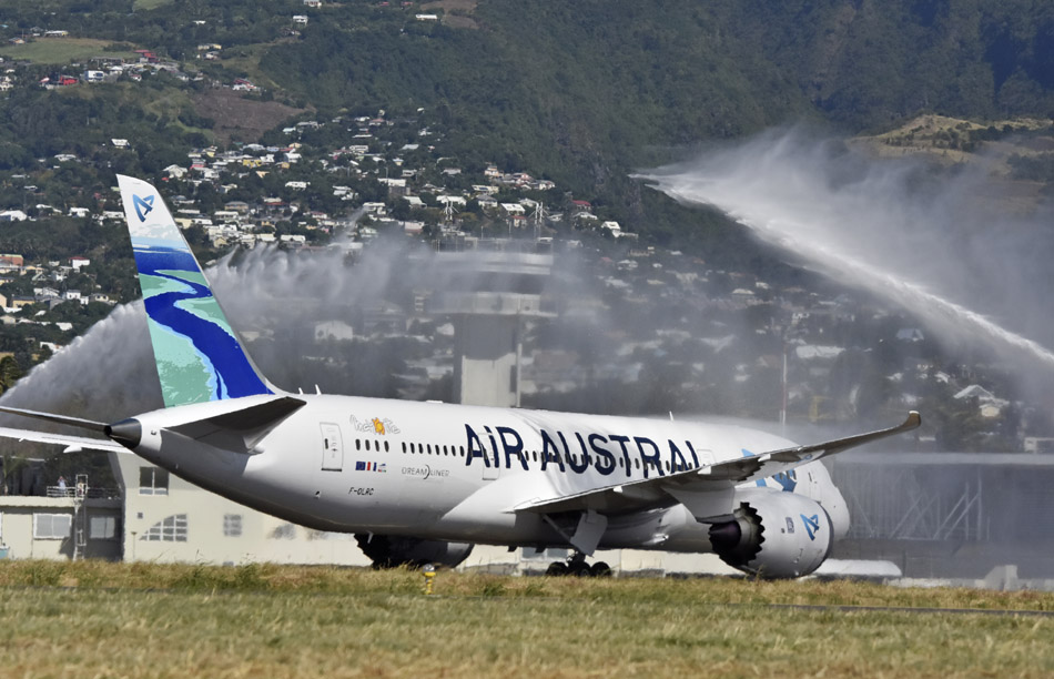 Le tout nouveau Boeing d'Air Austral baptisé