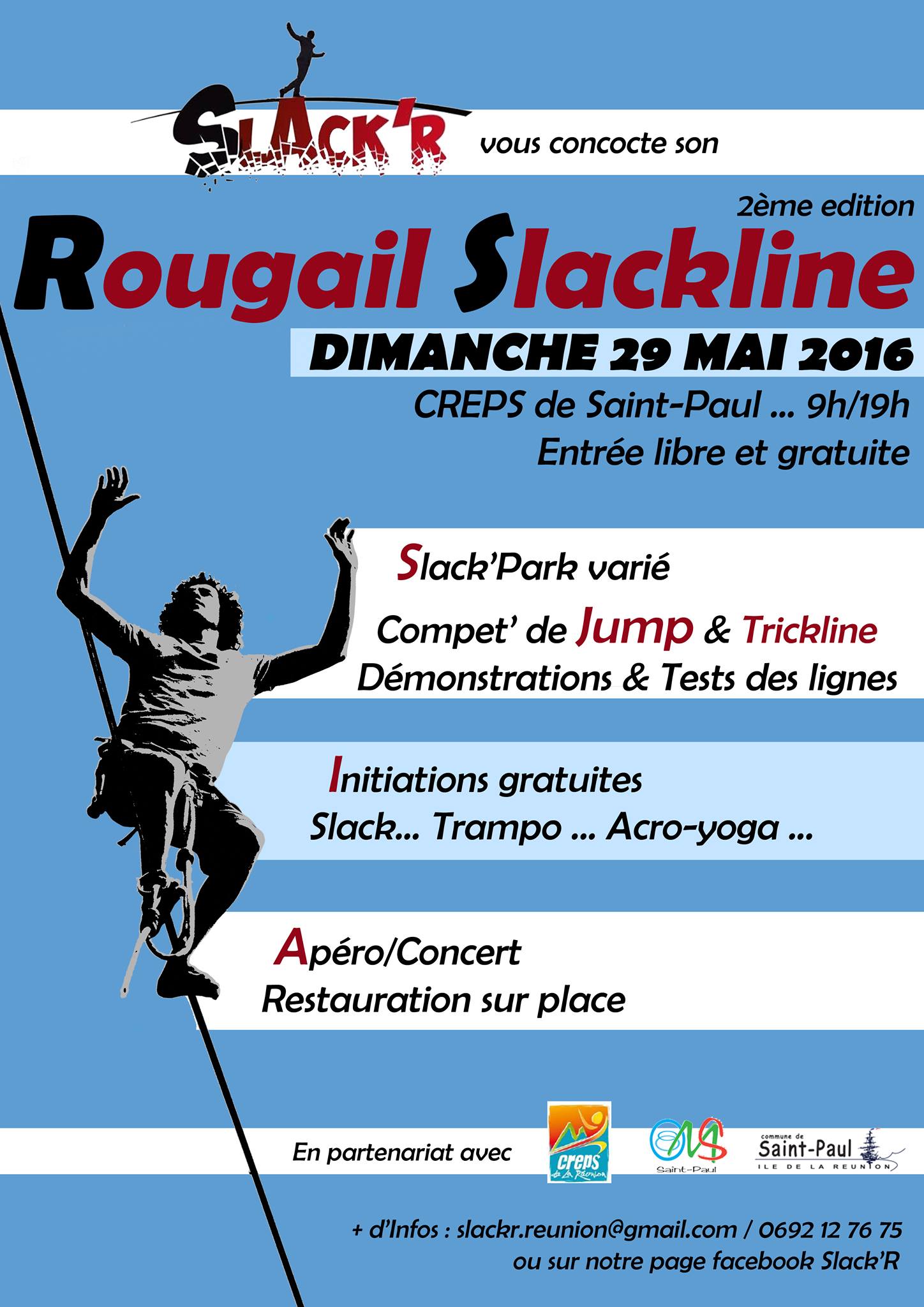 Seconde édition du Rougail Slackline