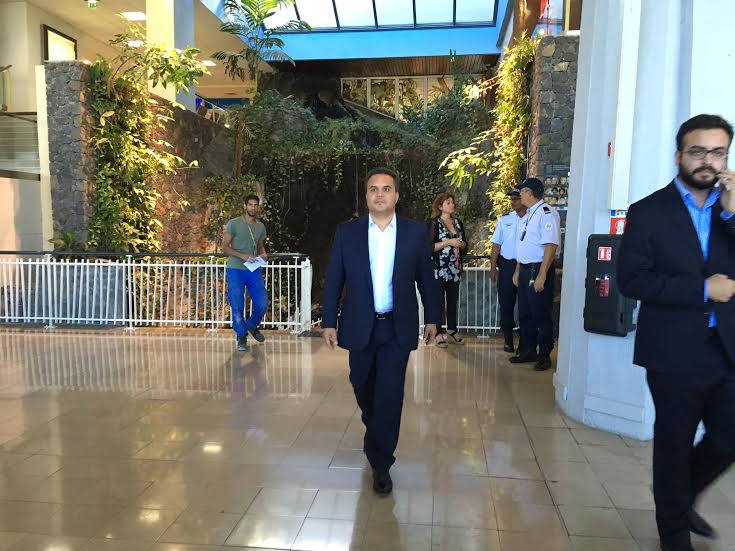 Nicolas Sarkozy est arrivé à La Réunion