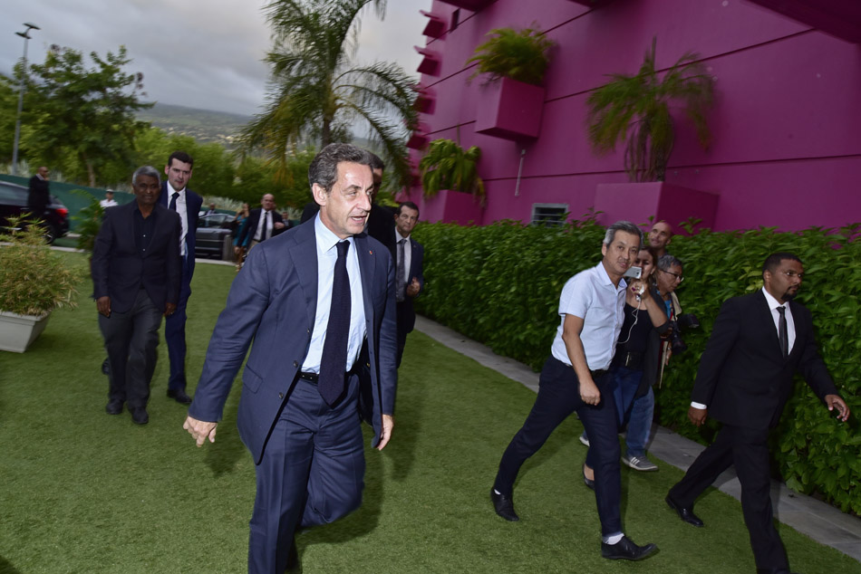 Nicolas Sarkozy mobilise la droite locale à Cambaie [DIAPO]