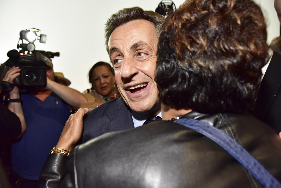 Nicolas Sarkozy mobilise la droite locale à Cambaie [DIAPO]