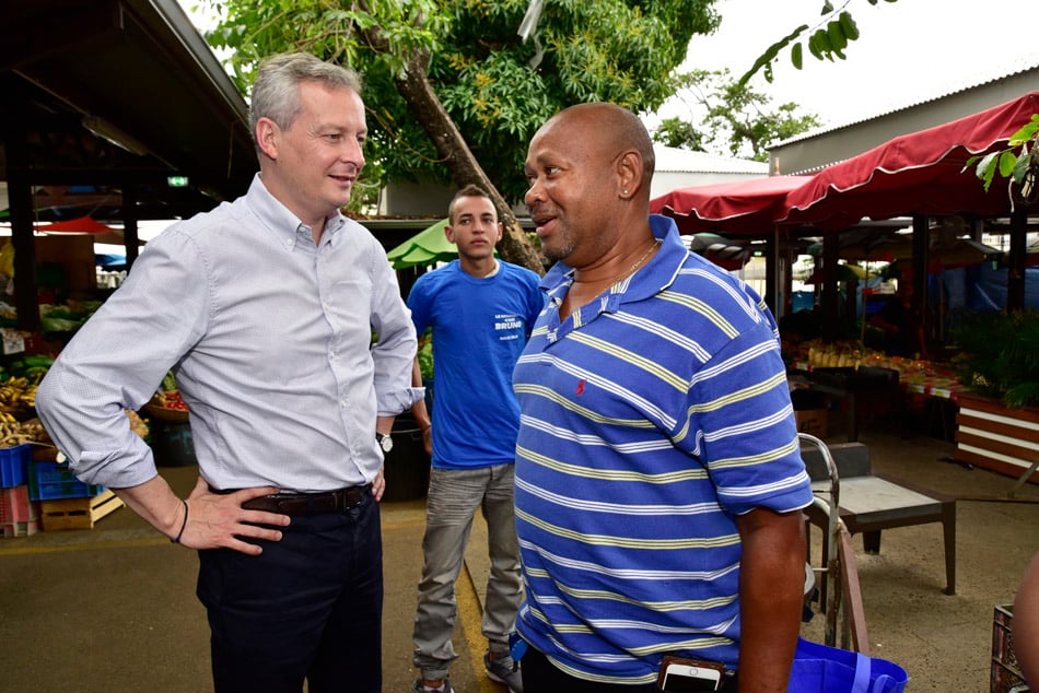 Visite de BLM au Petit-Marché avant son meeting à la salle Candin [Retour images]