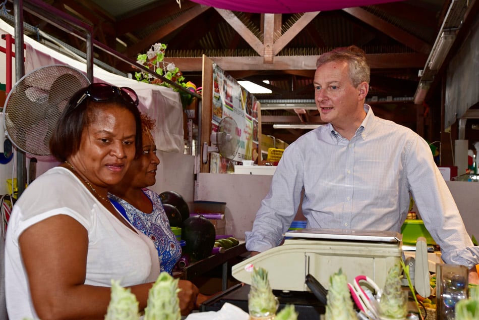 Visite de BLM au Petit-Marché avant son meeting à la salle Candin [Retour images]