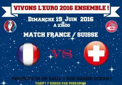 Diffusion du match France-Suisse aux Cinépalmes de Ste-Marie