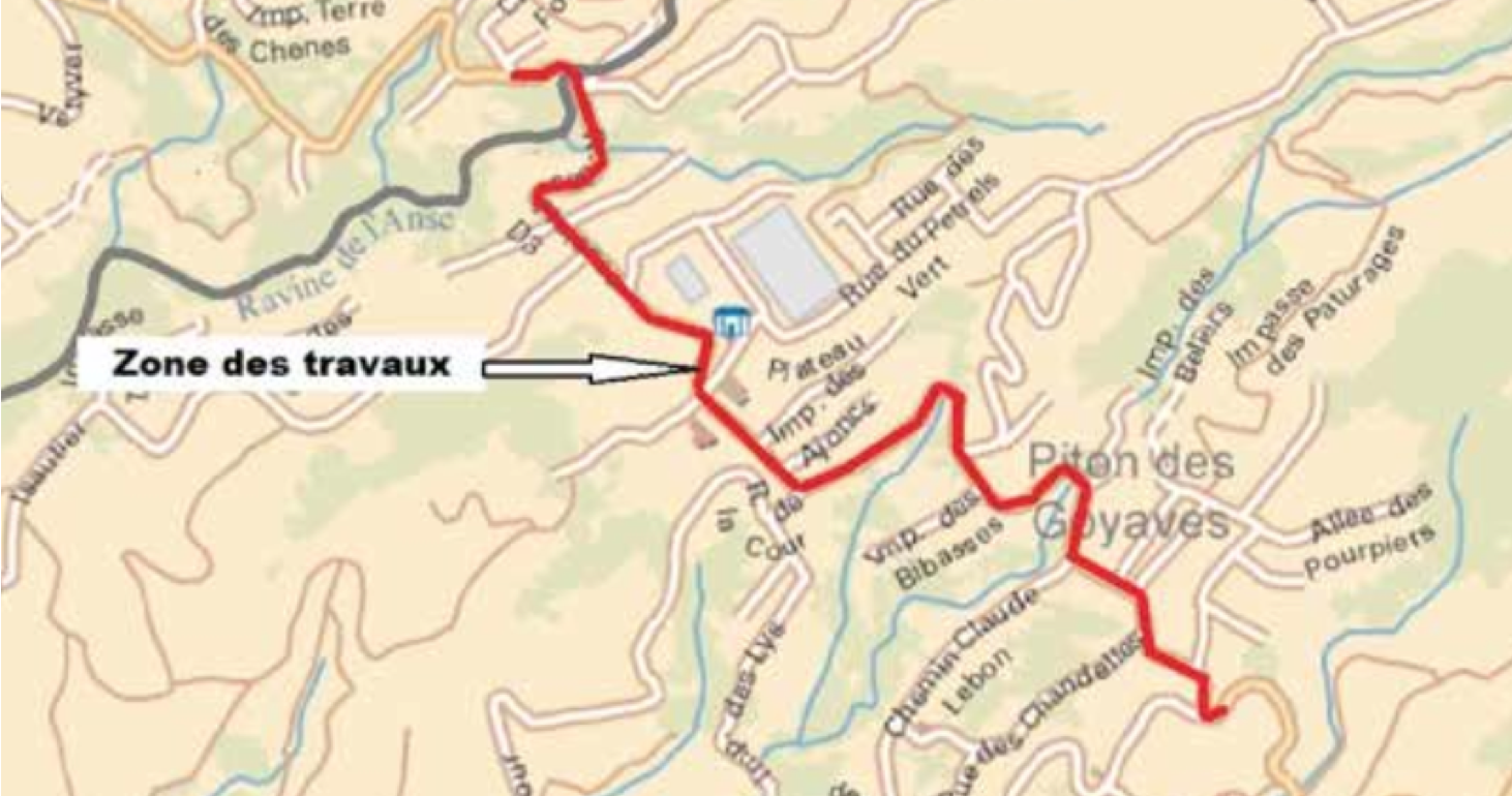 Petite Ile: Début des travaux de sécurisation sur la Route Hubert Delisle