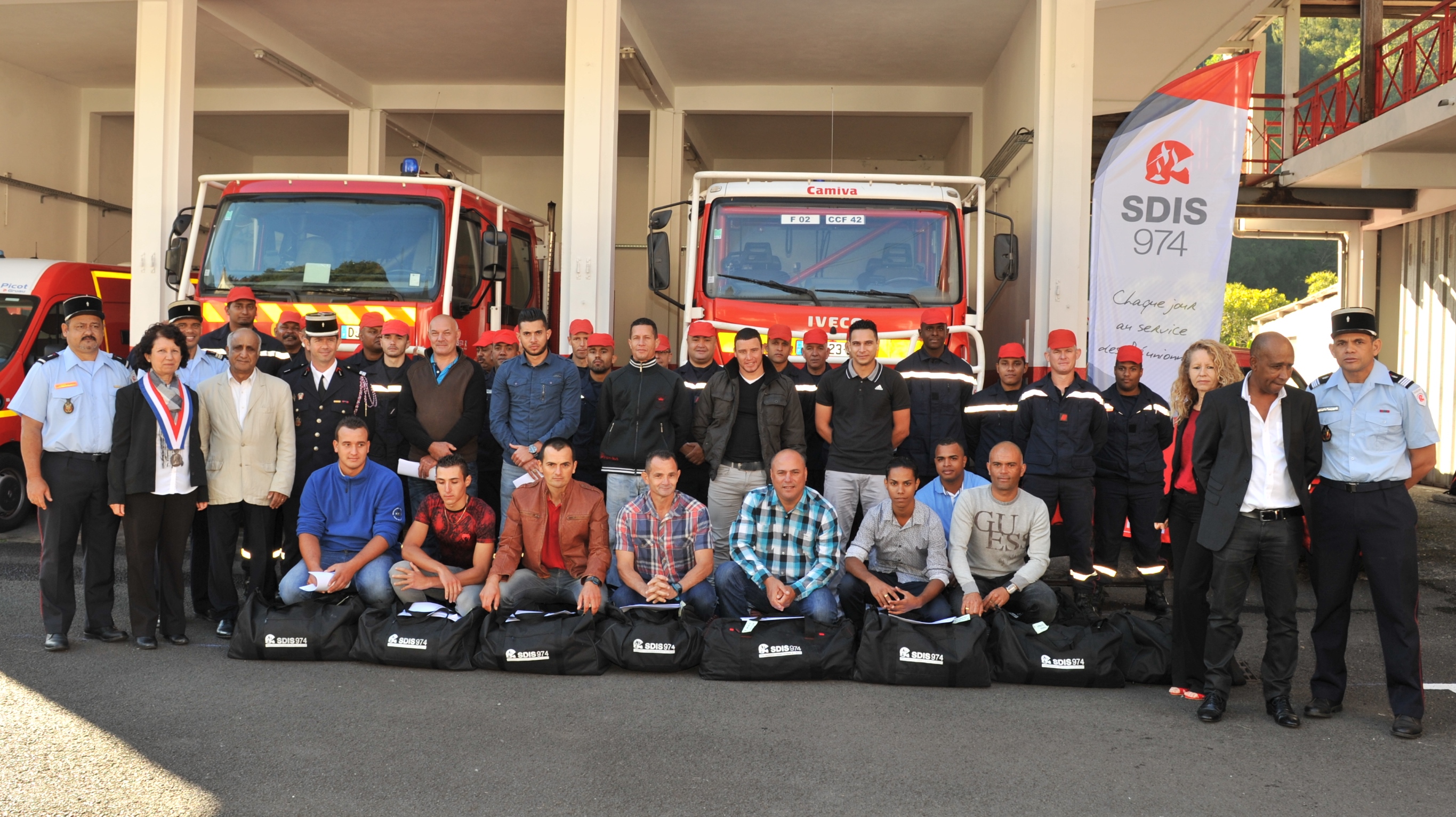 Salazie: L'engagement de 13 nouveaux sapeurs-pompiers