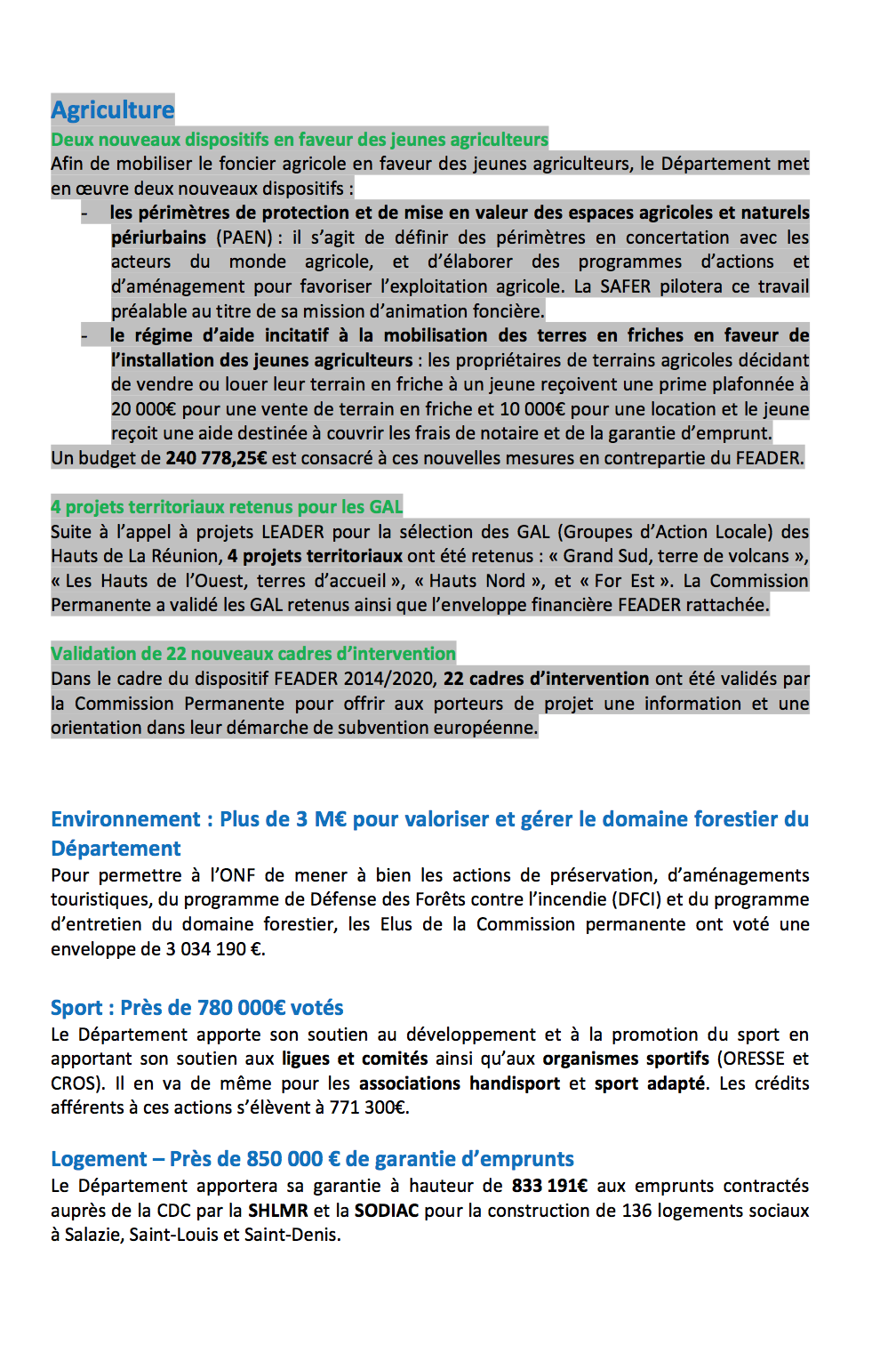 Comptes publics: Le Département veut jouer la carte de la transparence