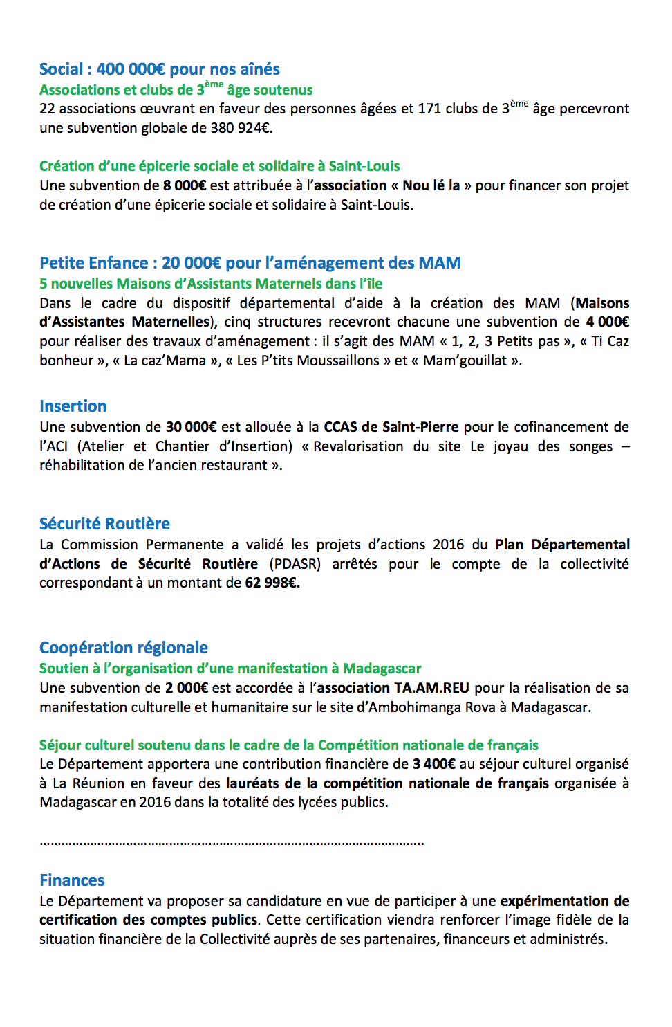 Comptes publics: Le Département veut jouer la carte de la transparence