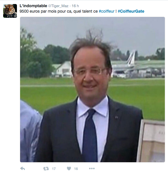 Les internautes s'amusent du coiffeur de F. Hollande à 10.000€/mois...